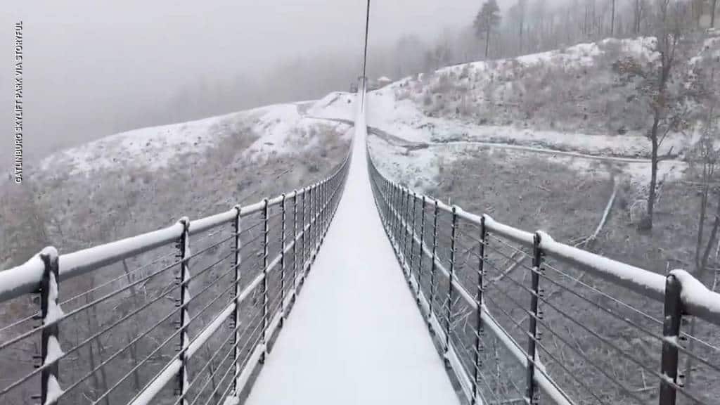 skybridge with snow